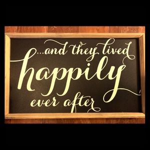 Wooden Wall Decor Happily Ever After